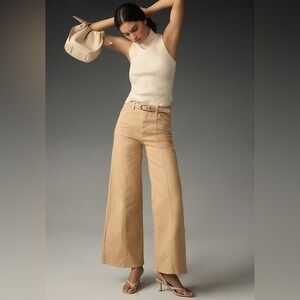 Anthropologie The Delaney Clean-Seamed High-Rise Wide-Leg Jeans by Maeve 26